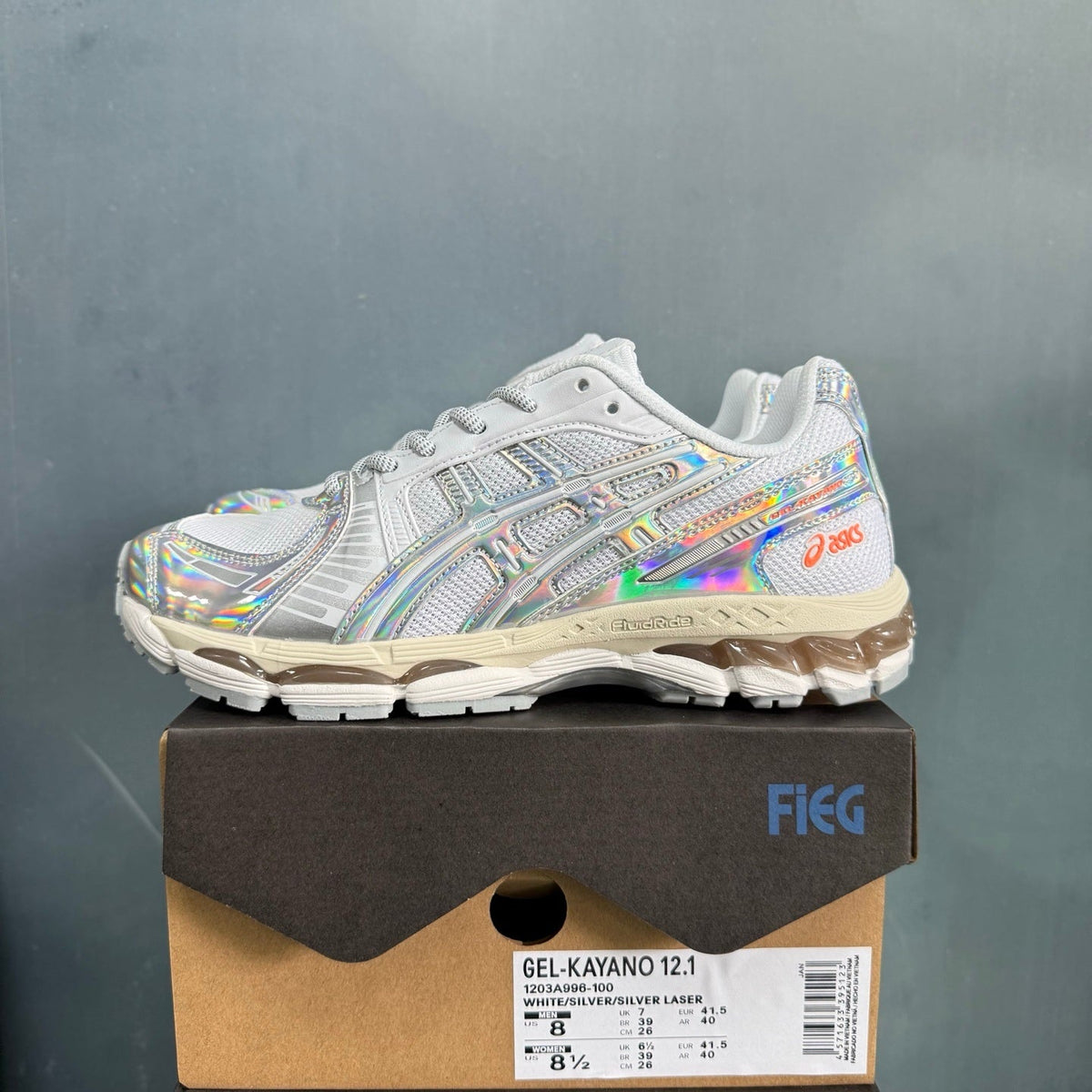 ASICS GEL-KAYANO 12.1 White Silver Laser Sneakers