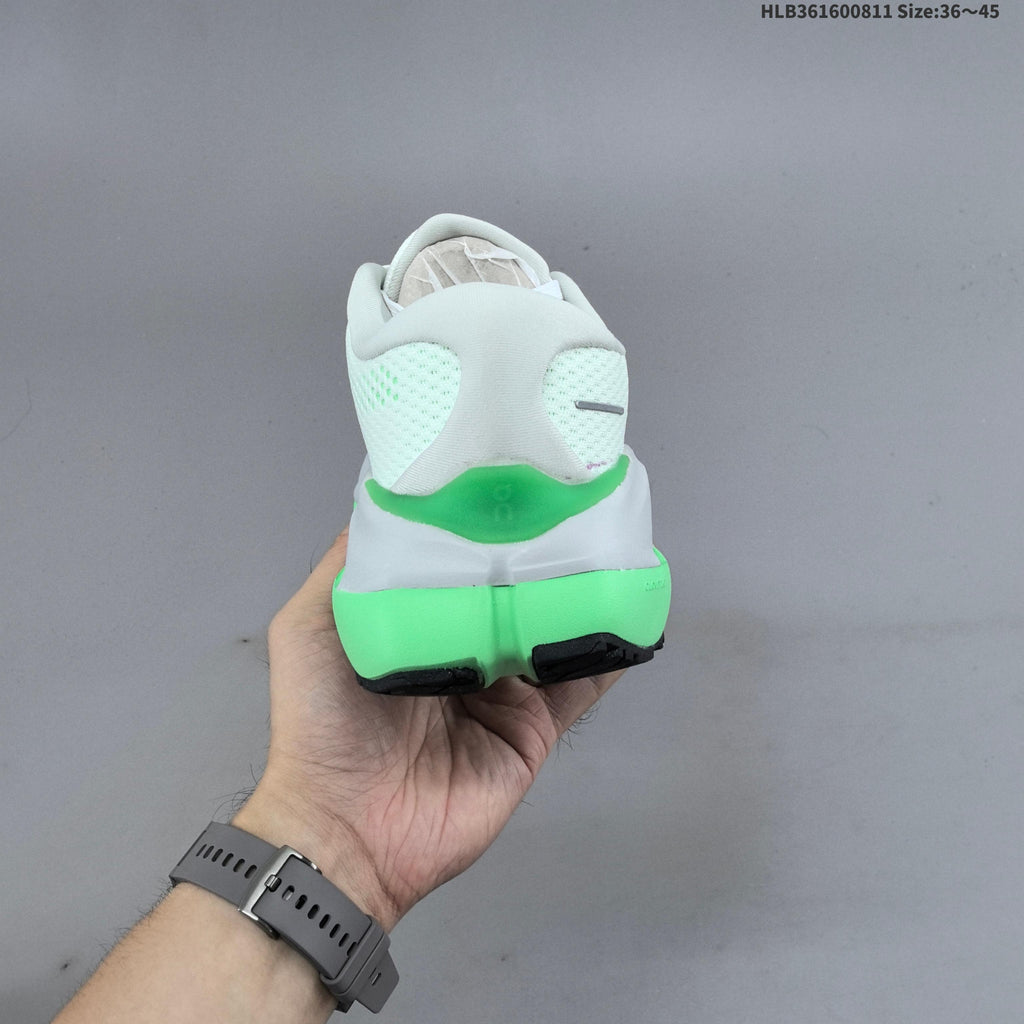 On Cloudrunner 3 Max Running Shoes White Green