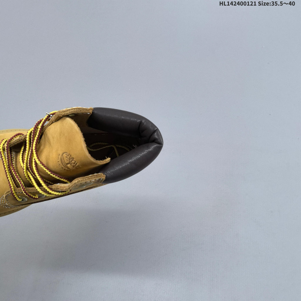 Timberland Mid-Top Lace-Up Boots in Wheat