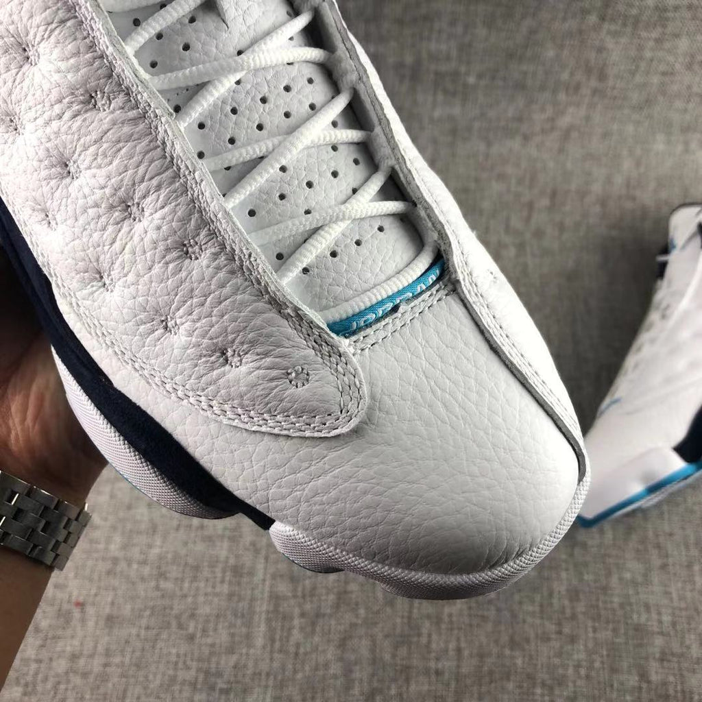 Jordan Air Jordan 13 Dark Powder Blue Sneakers White Navy