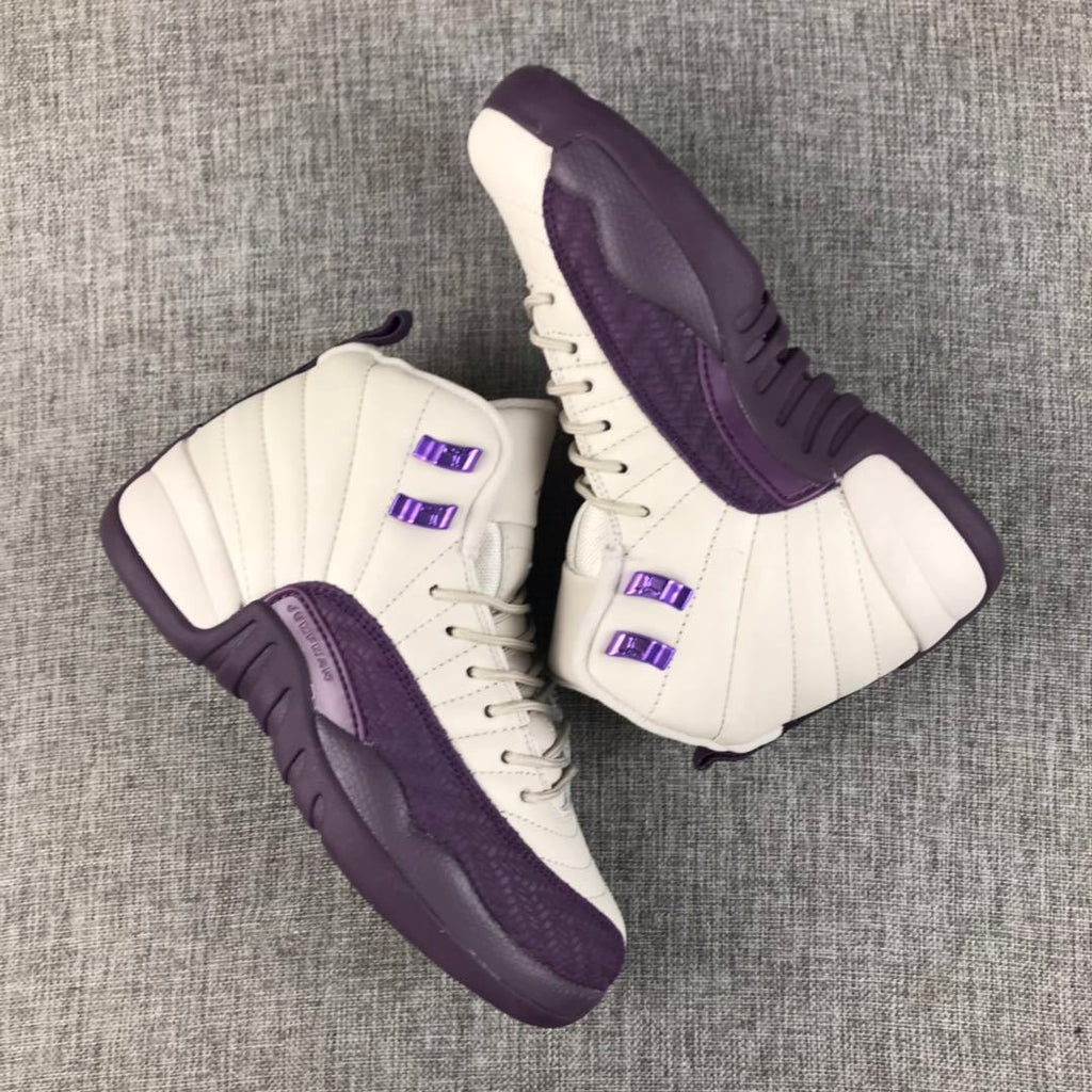Jordan Air Jordan 12 White Purple Sneakers 510815-001