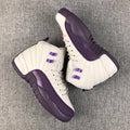 Jordan Air Jordan 12 White Purple Sneakers 510815-001