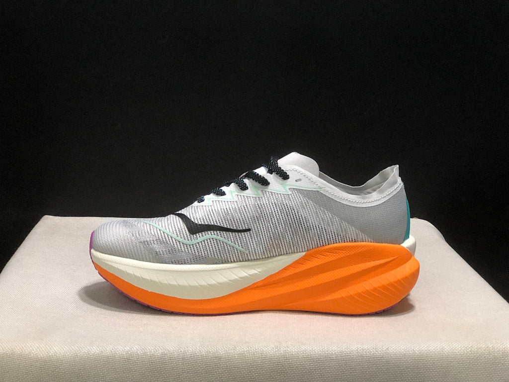 HOKA Mach X 2 Running Shoes in Gray and Orange
