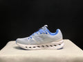 On Cloudsurfer Running Shoes, Heather White and Blue