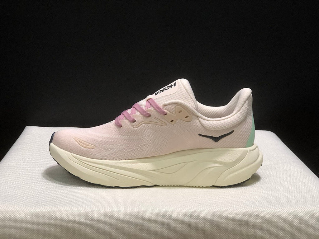 HOKA Arahi 8 Women's Running Shoes, Pink and Mint