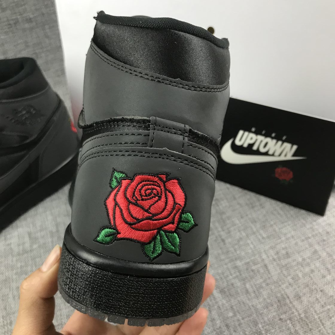 Air Jordan 1 Retro High Black Rose Sneakers