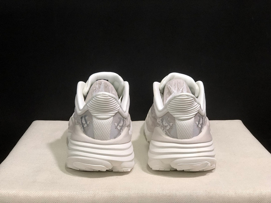 HOKA Stinson 7 White and Gray Sneakers