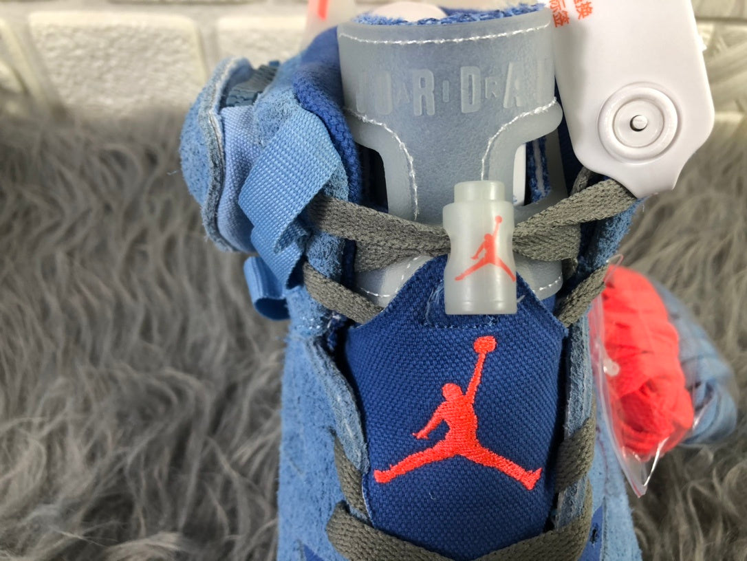 Jordan AJ6 Travis Sky Blue High-Top Sneakers