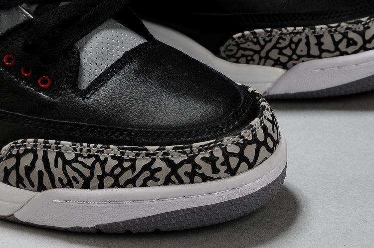Jordan Air Jordan 3 Black Grey Red High-Top Sneakers
