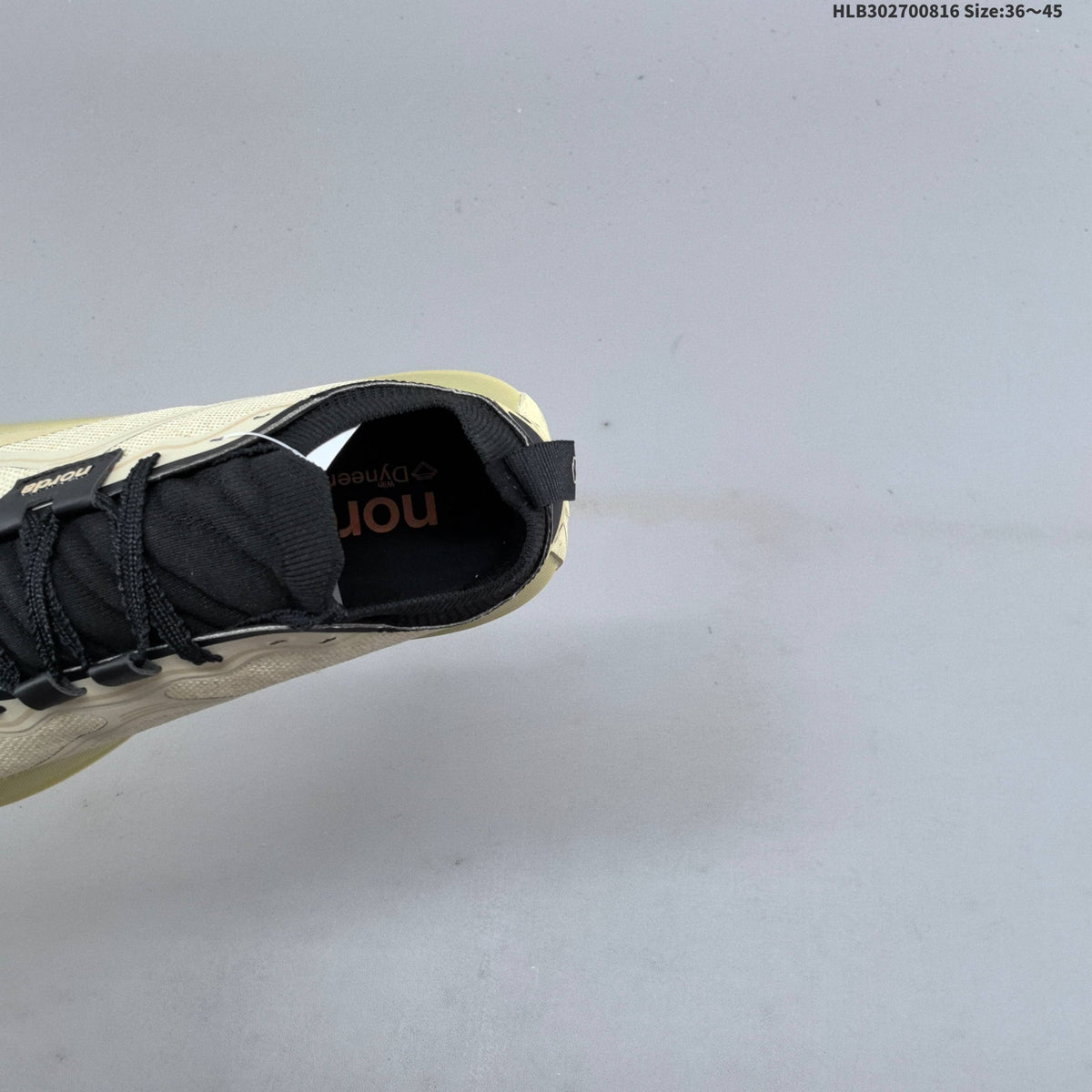 Norda 055 Trail Running Shoes in Cream and Black