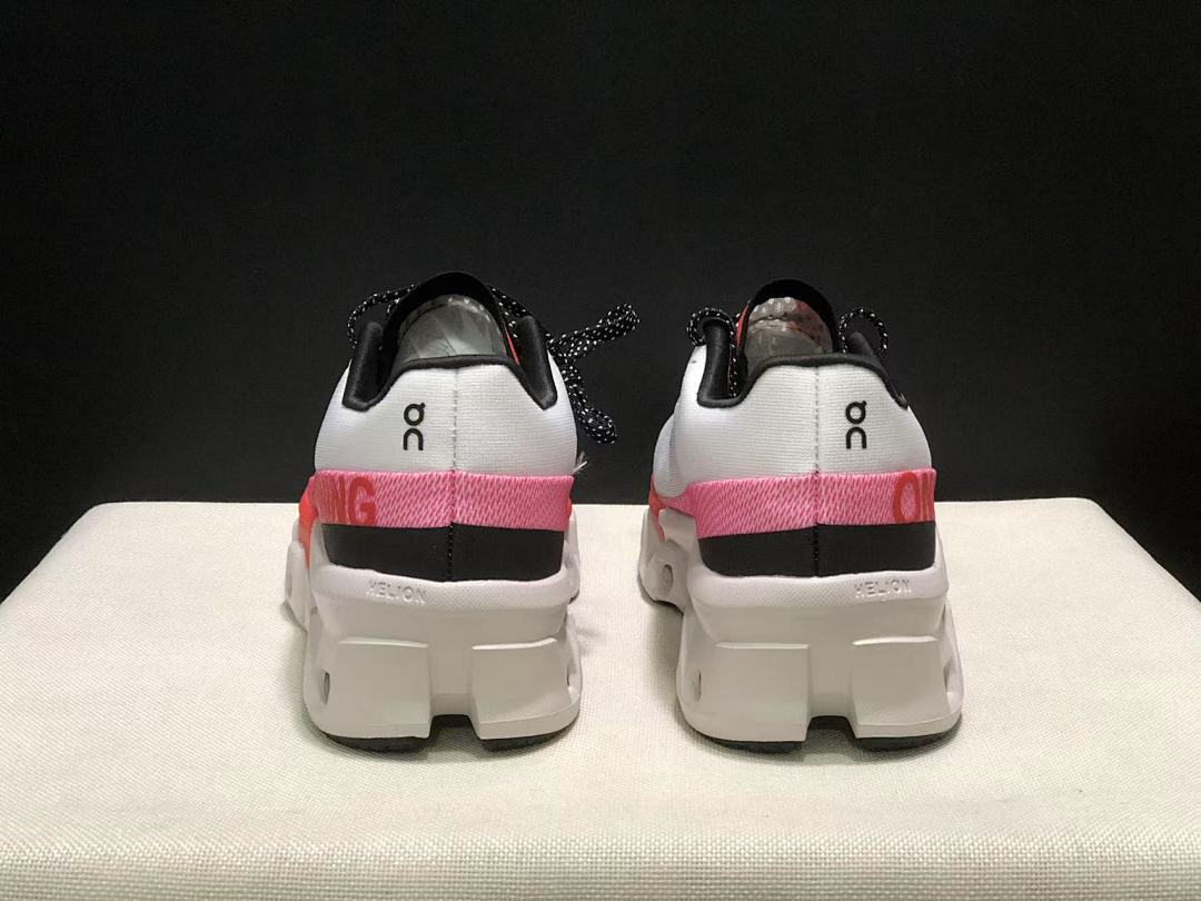On Cloudmonster 2 PAF White Rose Running Sneakers