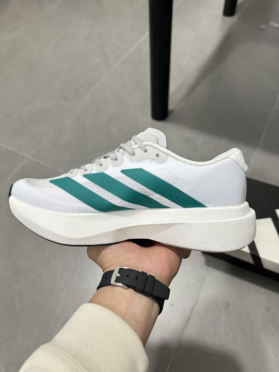 adidas Lightstrike Pro White and Teal Running Shoes JR4451
