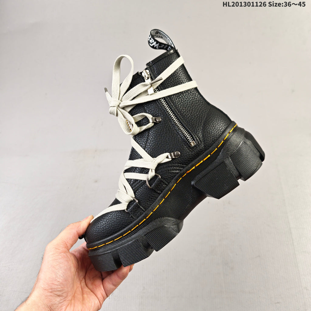 Dr. Martens 1461 Platform Lace-Up Boots, Black