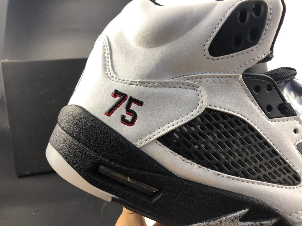 Jordan 5 Retro White Paris High-Top Sneakers