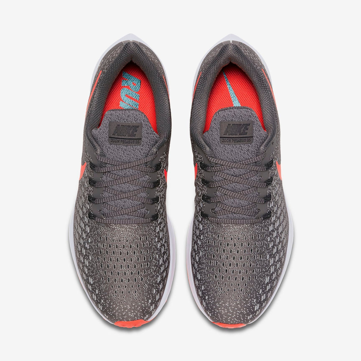 Nike Air Zoom Pegasus 35 Running Shoes, Grey/Crimson 942851-006