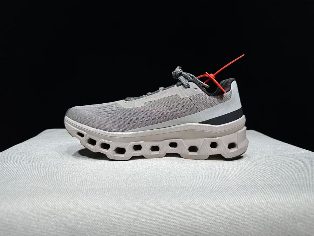 On Cloudmonster Sneakers in Cinder Fog
