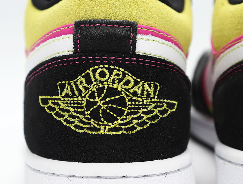 Nike Air Jordan 1 Low Yellow Pink Black Sneakers CW5564-001