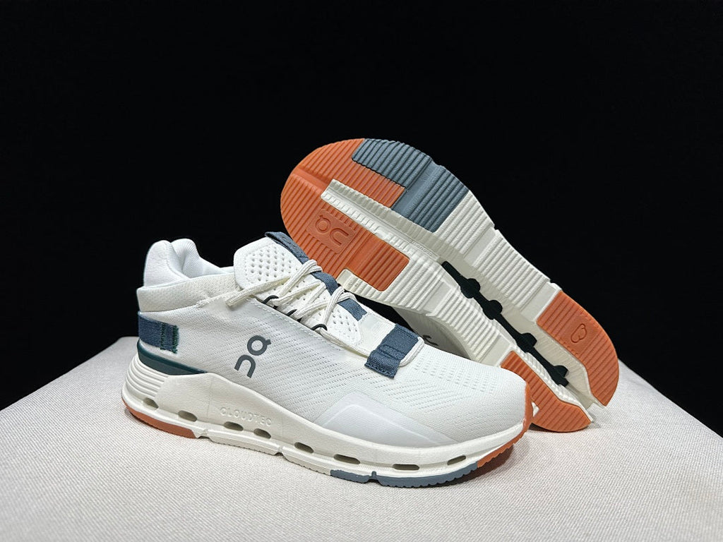 On Cloudnova 2 Sneakers in Ivory and Olive