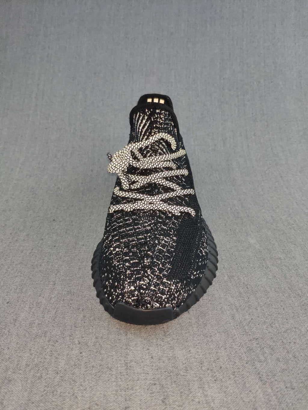 Yeezy 350 V2 Knit Sneakers in Black and Cream