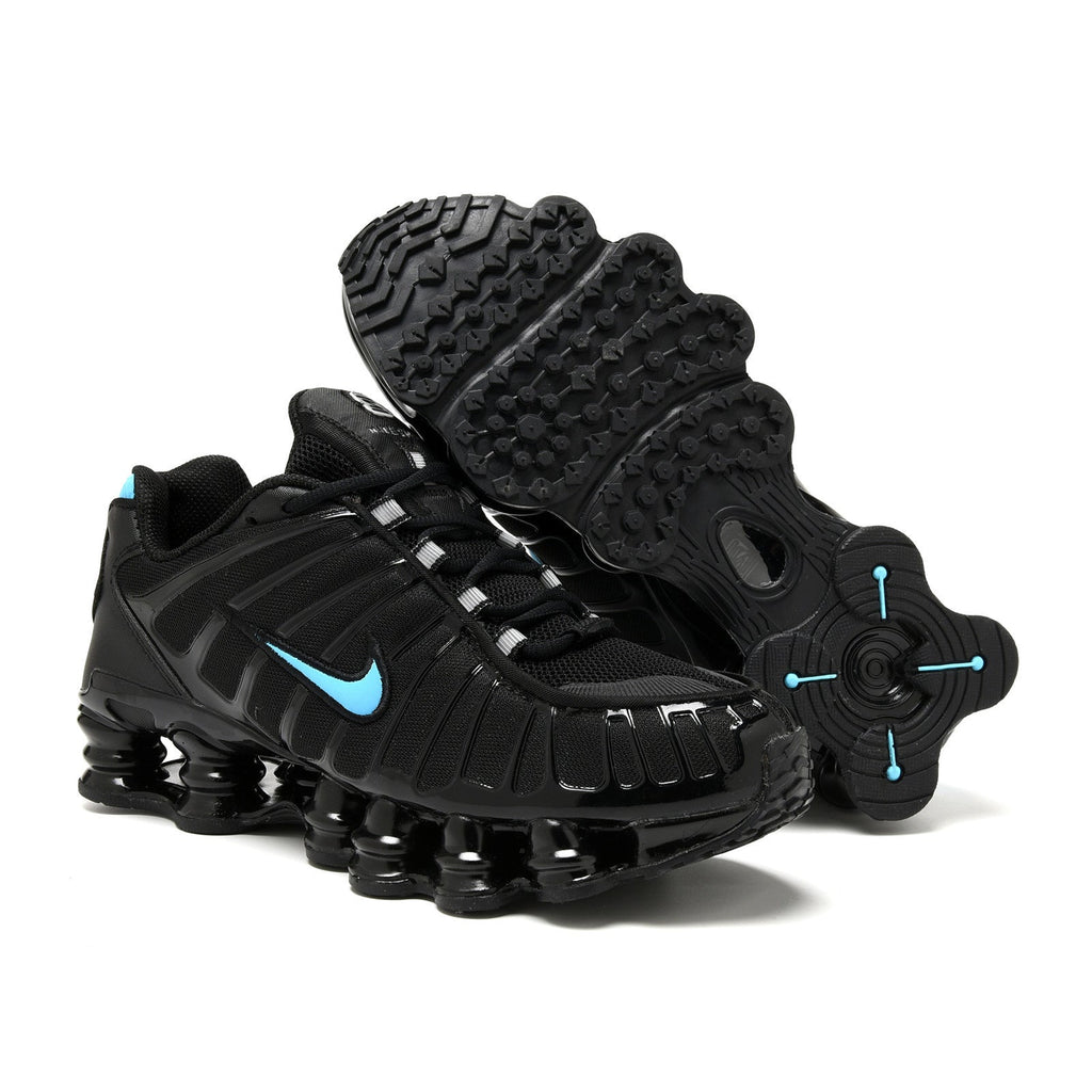 Nike Shox TL Sneakers in White and Red