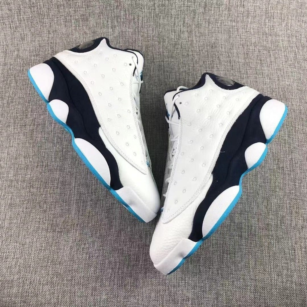 Jordan Air Jordan 13 Dark Powder Blue Sneakers White Navy