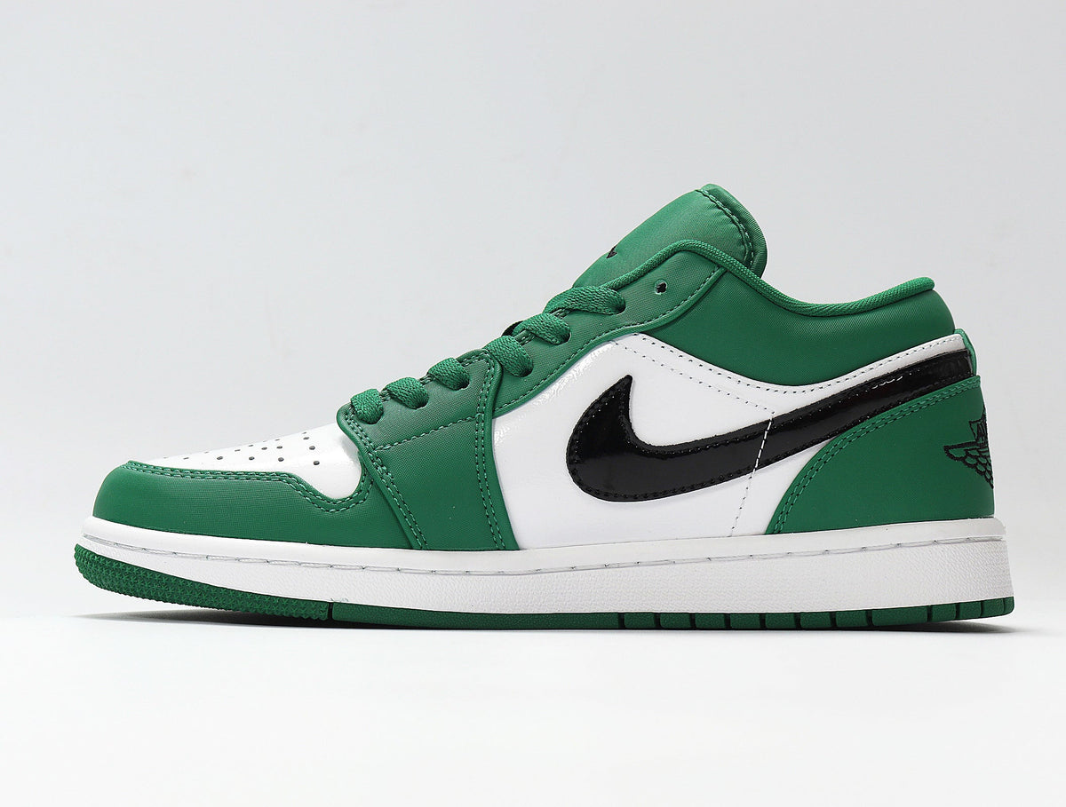 Jordan Air Jordan 1 Low White and Green Sneakers 553558-301