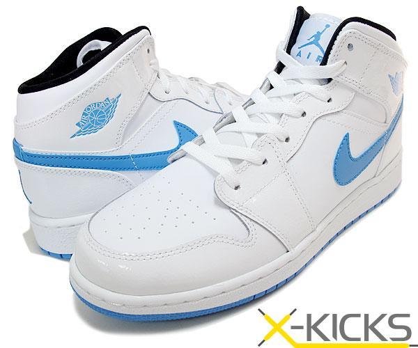 Jordan Air Jordan 1 High White and Royal Blue Sneakers