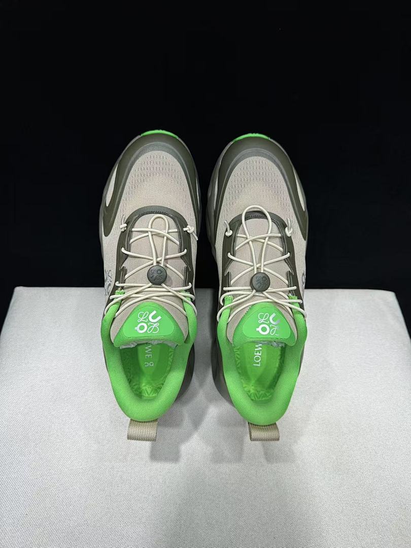 On x LOEWE Cloudventure 3.0 Sneakers in Military Green