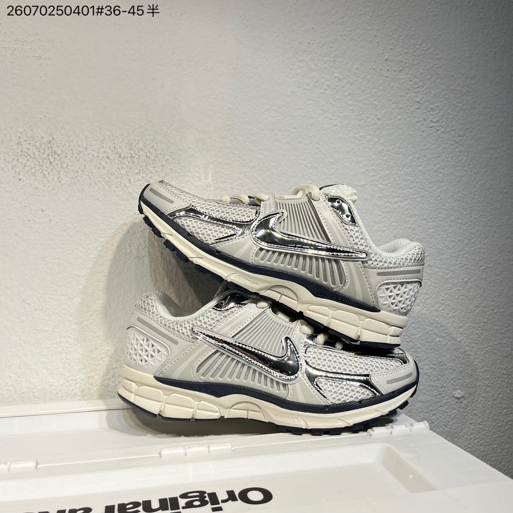 Nike Air Zoom Vomero 5 Sneakers, White and Black