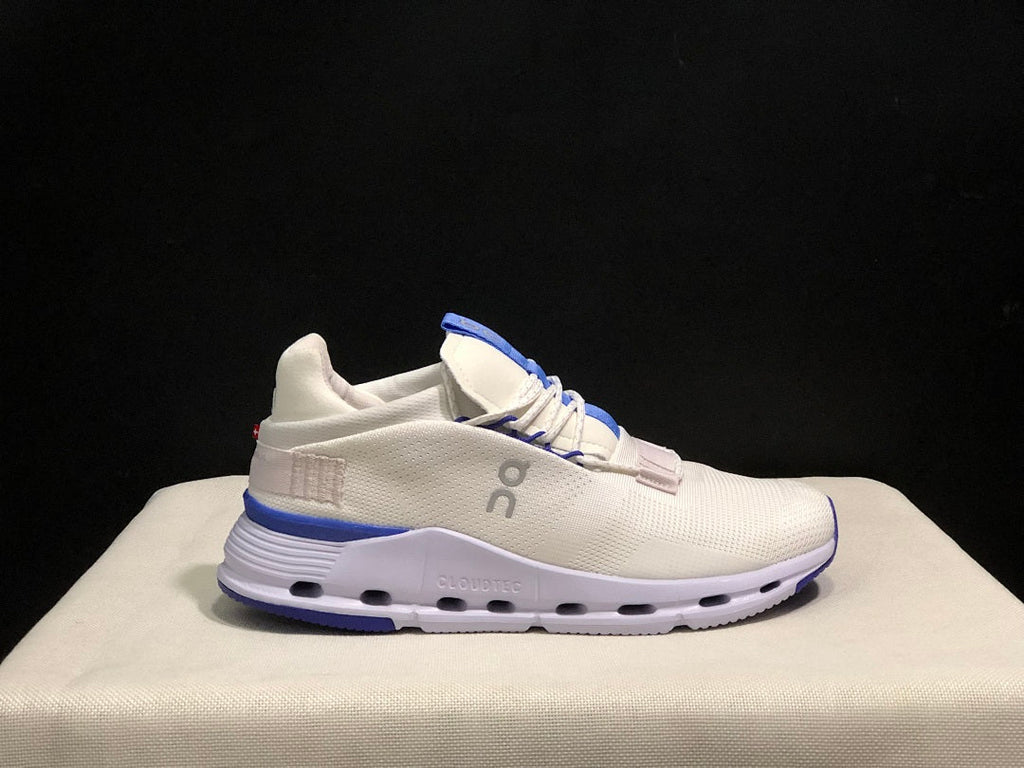 On Cloudnova 1 Sneakers, White and Blue
