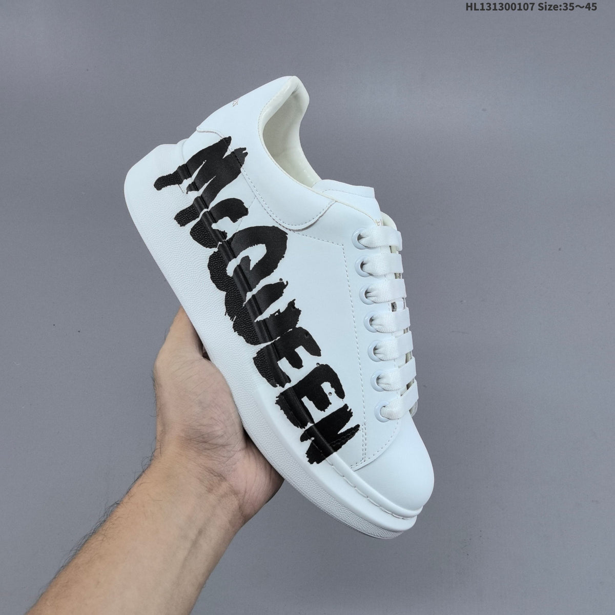 Alexander McQueen Oversized Sole Sneakers with Graphic Logo