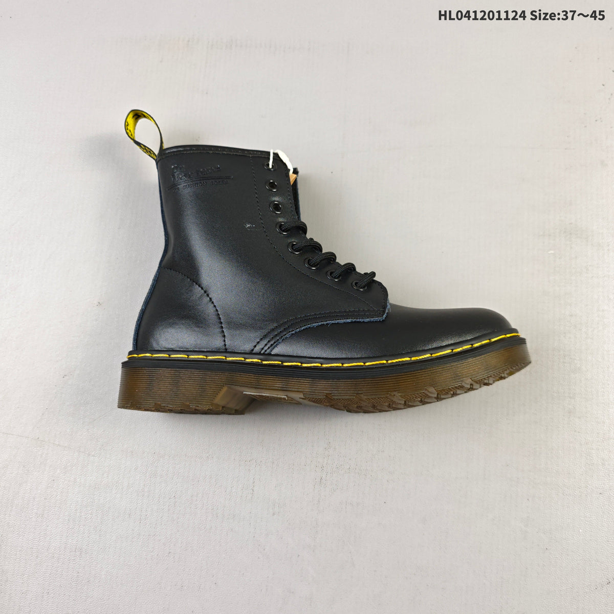 Dr. Martens 1460 Smooth Black Platform Lace-Up Boots