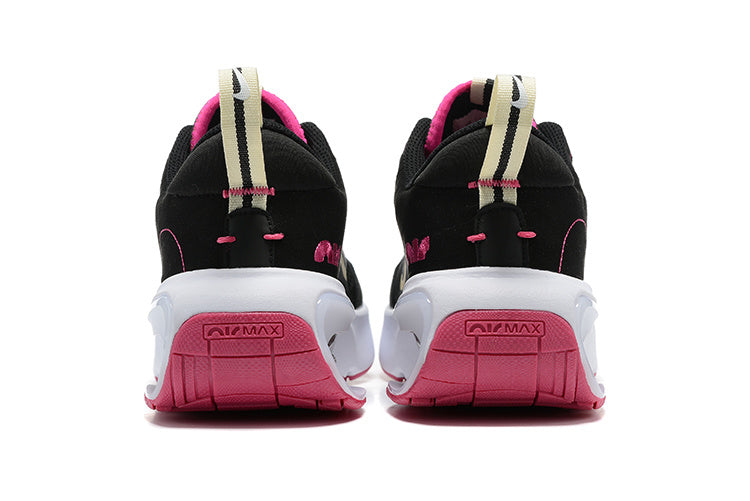Nike Air Max Black and Gold Sneakers with Pink Accents