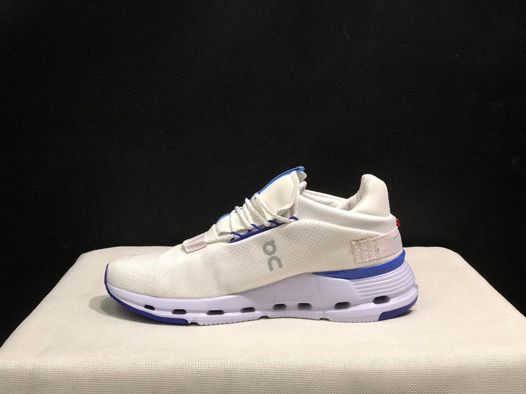 On Cloudnova 1 Sneakers, White and Blue