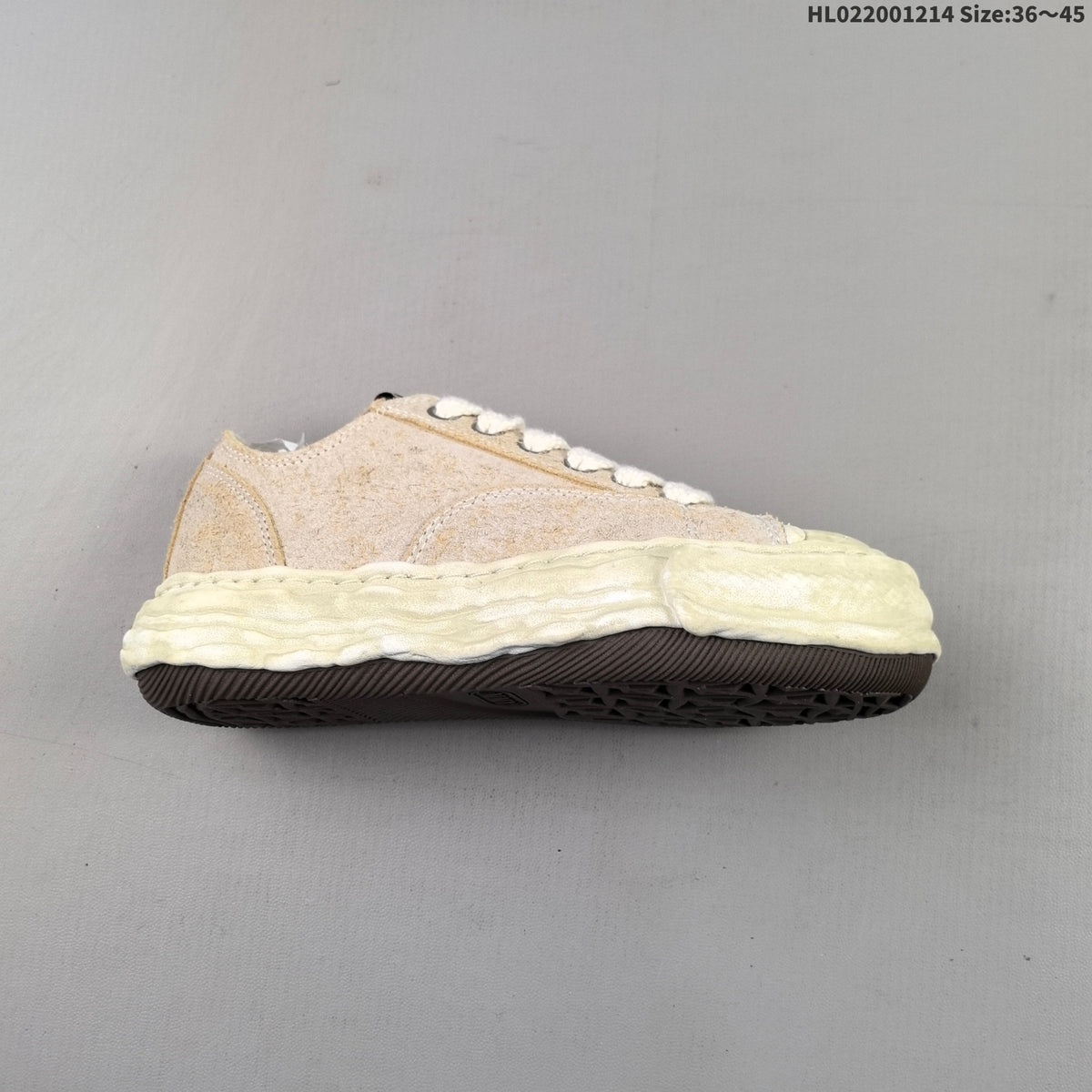 Maison Mihara Yasuhiro Original Sole Low Sneakers, Beige