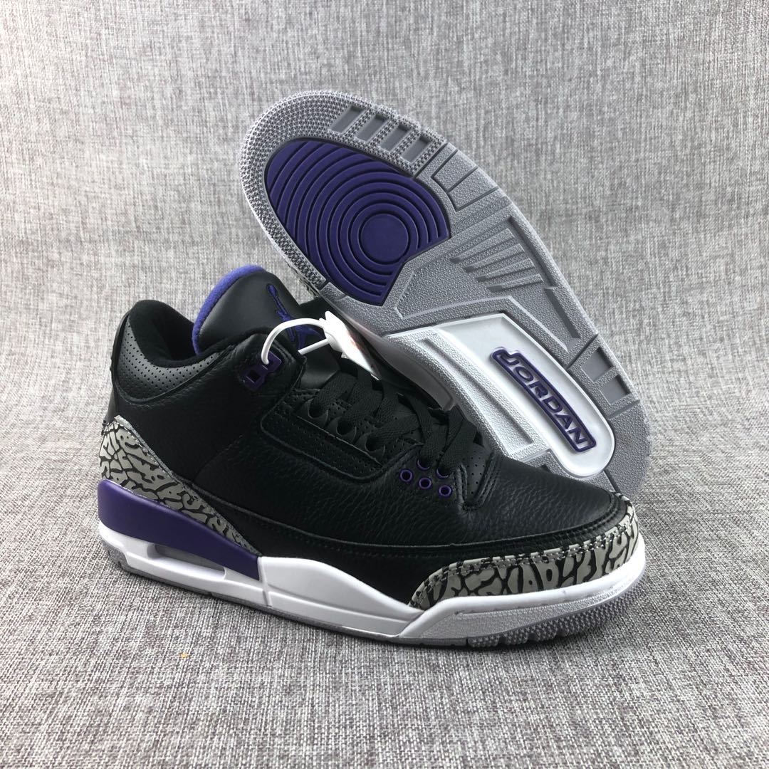 Jordan Air Jordan 3 Court Purple Black Sneakers CT8532-050