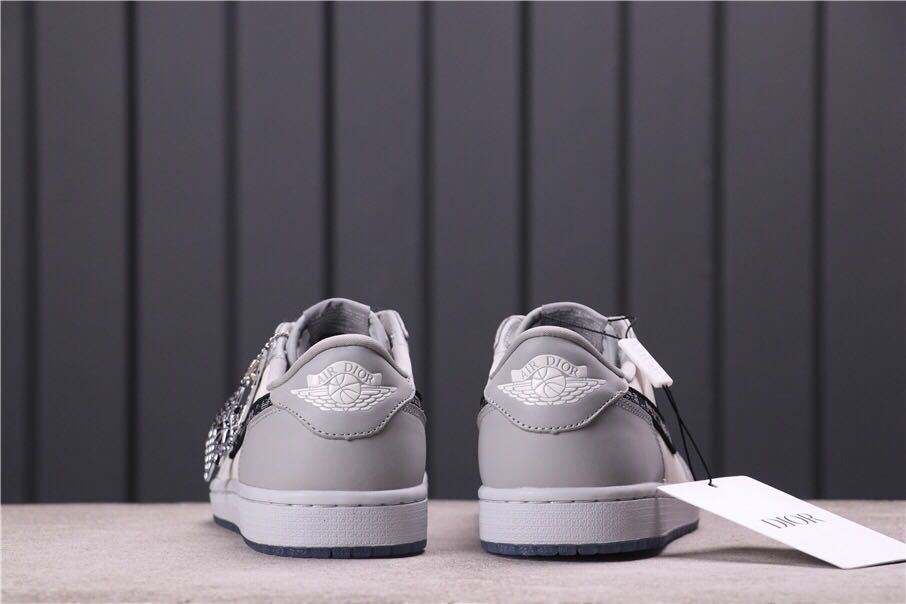 Jordan Dior x Air Jordan 1 Low Grey White Black CN8608-002