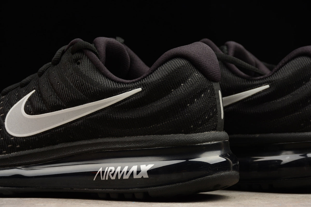 Nike Air Max 2017 Black Silver Running Sneakers 849559-001