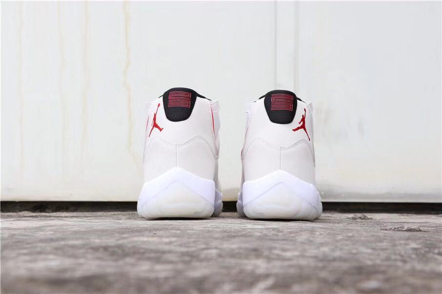 Jordan Air Jordan 11 Platinum Tint White High-Top Sneakers