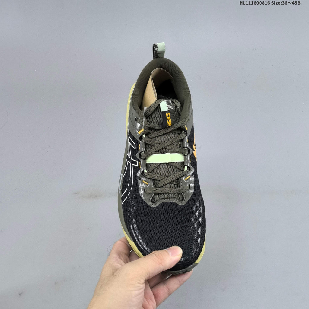 ASICS GEL-TRABUCO 13 Trail Running Shoes, Black and Olive