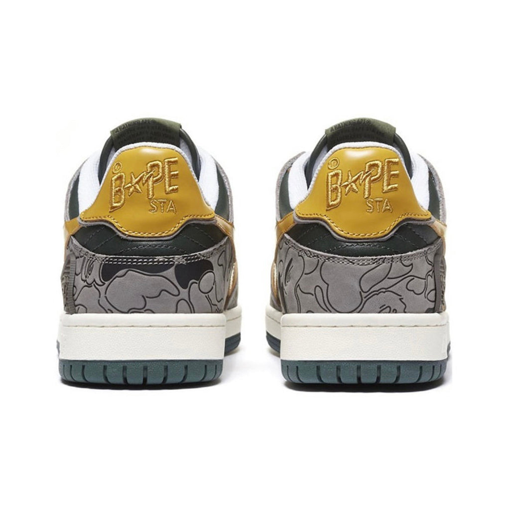 BAPE SK8 Sta Sneakers Gray Yellow 1H80-191-007