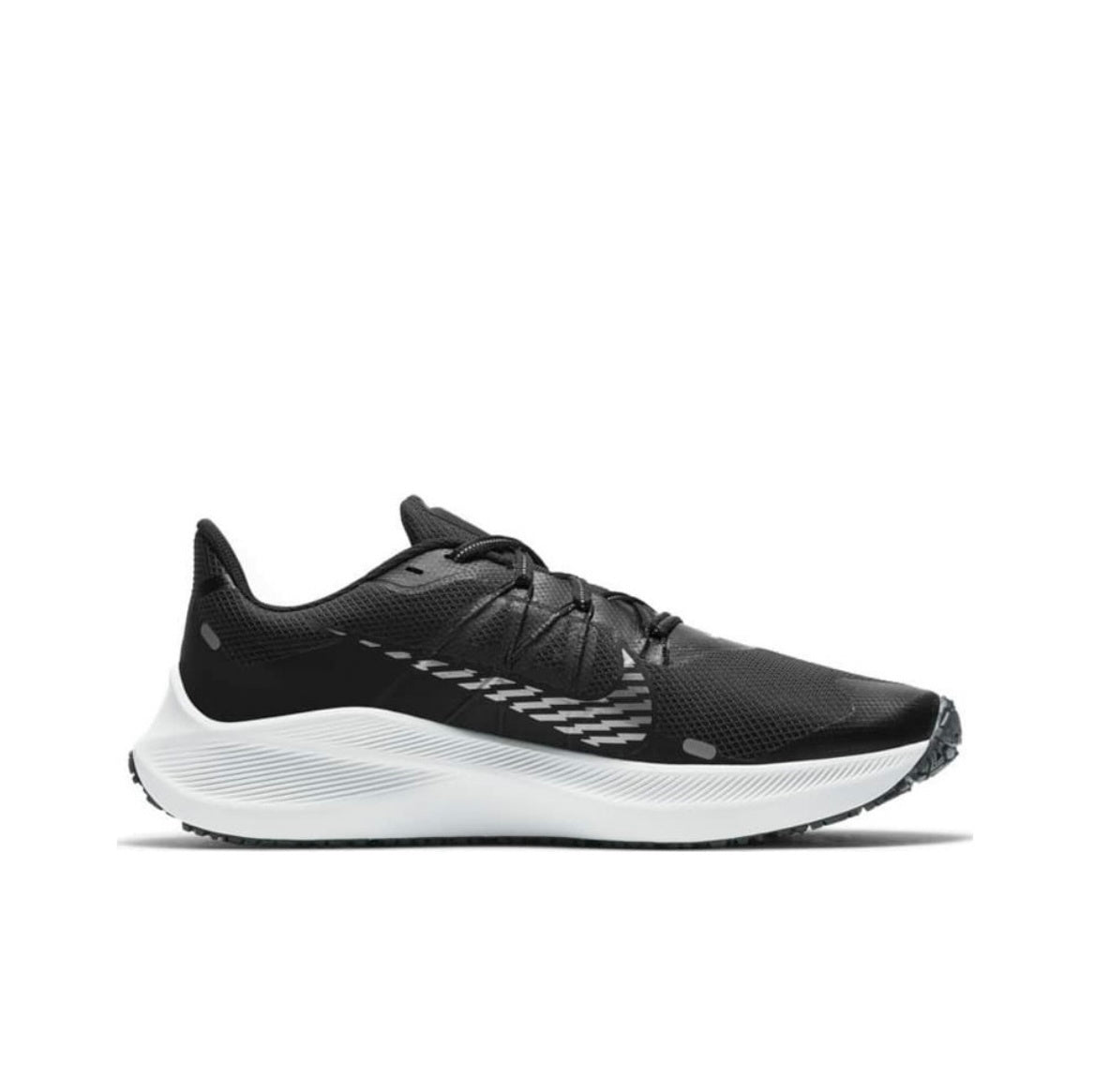 Nike Air Zoom Winflo 7 Shield Black Silver Running Shoes CU3870-001