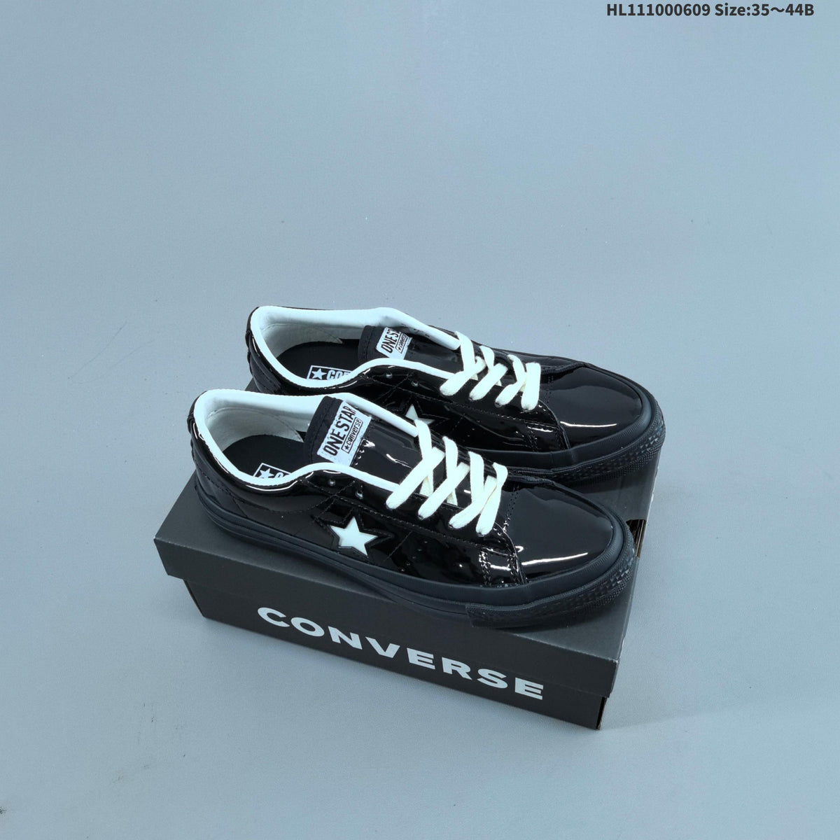 Converse One Star Low-Top Lifestyle Sneakers, Black and White