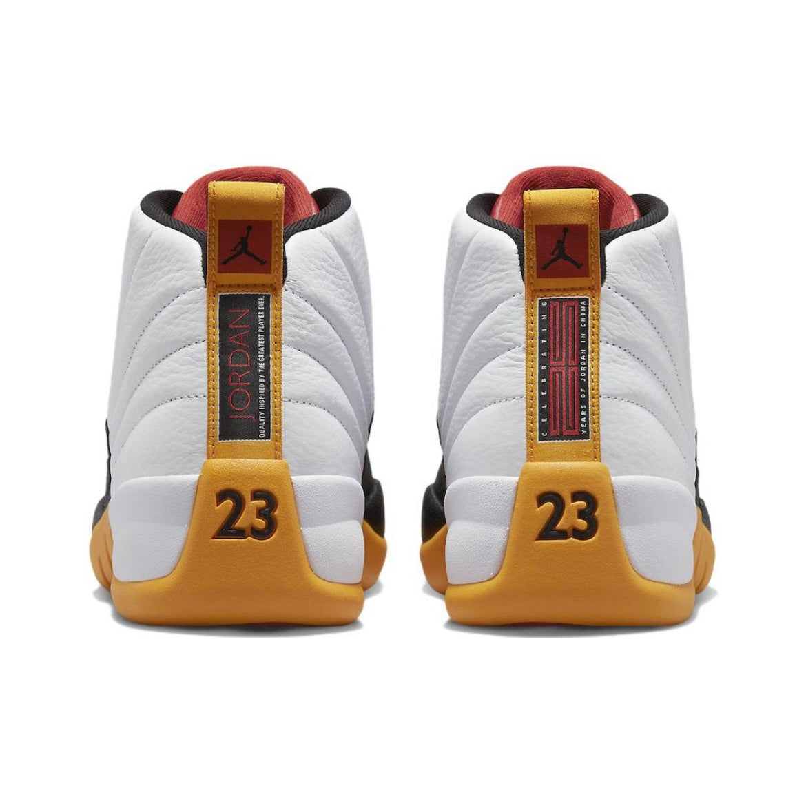 Jordan Air Jordan 12 25 Years in China White Black Yellow DR8887-100