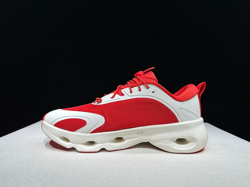 On x Loewe Cloudventure 3.0 Red and White Sneakers