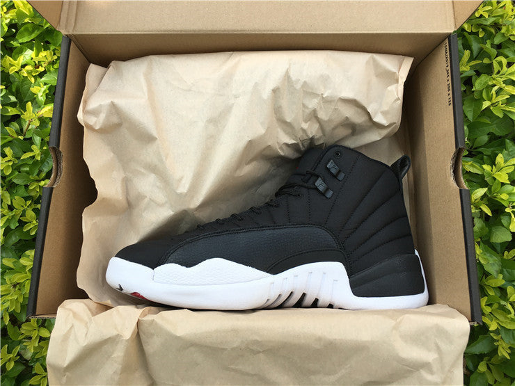 Jordan Air Jordan 12 Black Nylon High-Top Sneakers