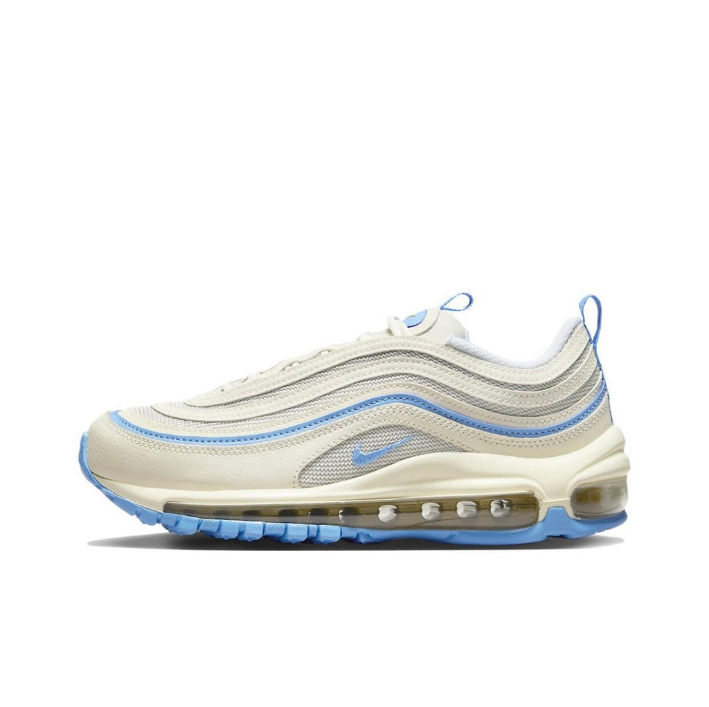 Nike Air Max 97 Sneakers, White and Blue, FN7492-133