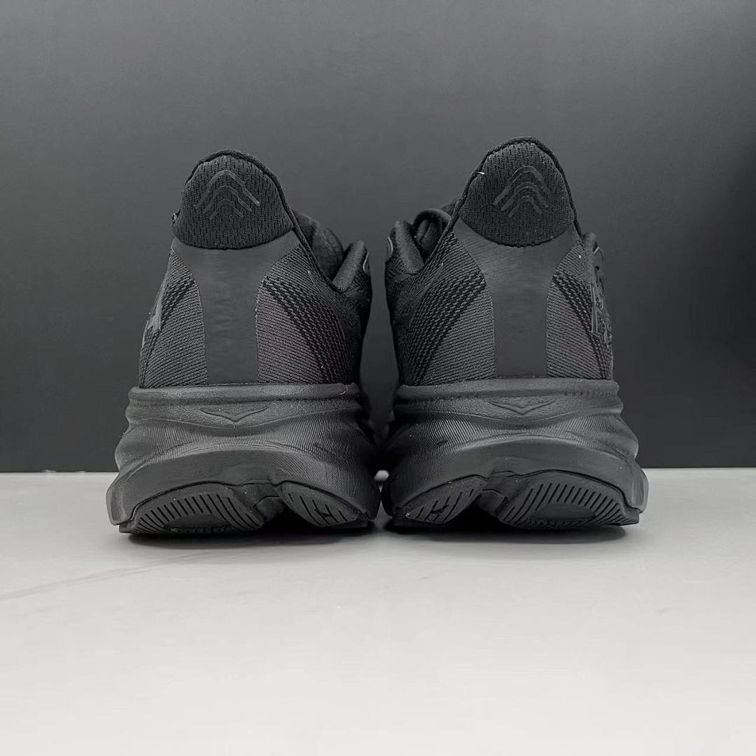 HOKA Clifton 9 Black Running Shoes