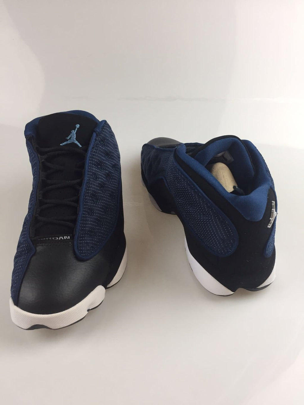 Jordan Flight Club 91 Sneakers in Navy and Volt