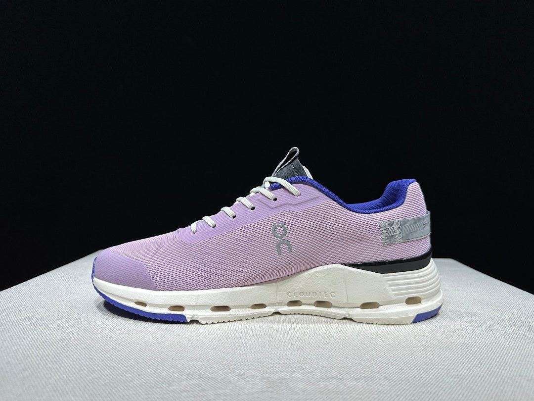 On Cloudnova Form 2 Sneakers in Lilac and White